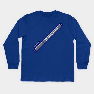 Drawing Pen 0.5 Kids Long Sleeve T-Shirt